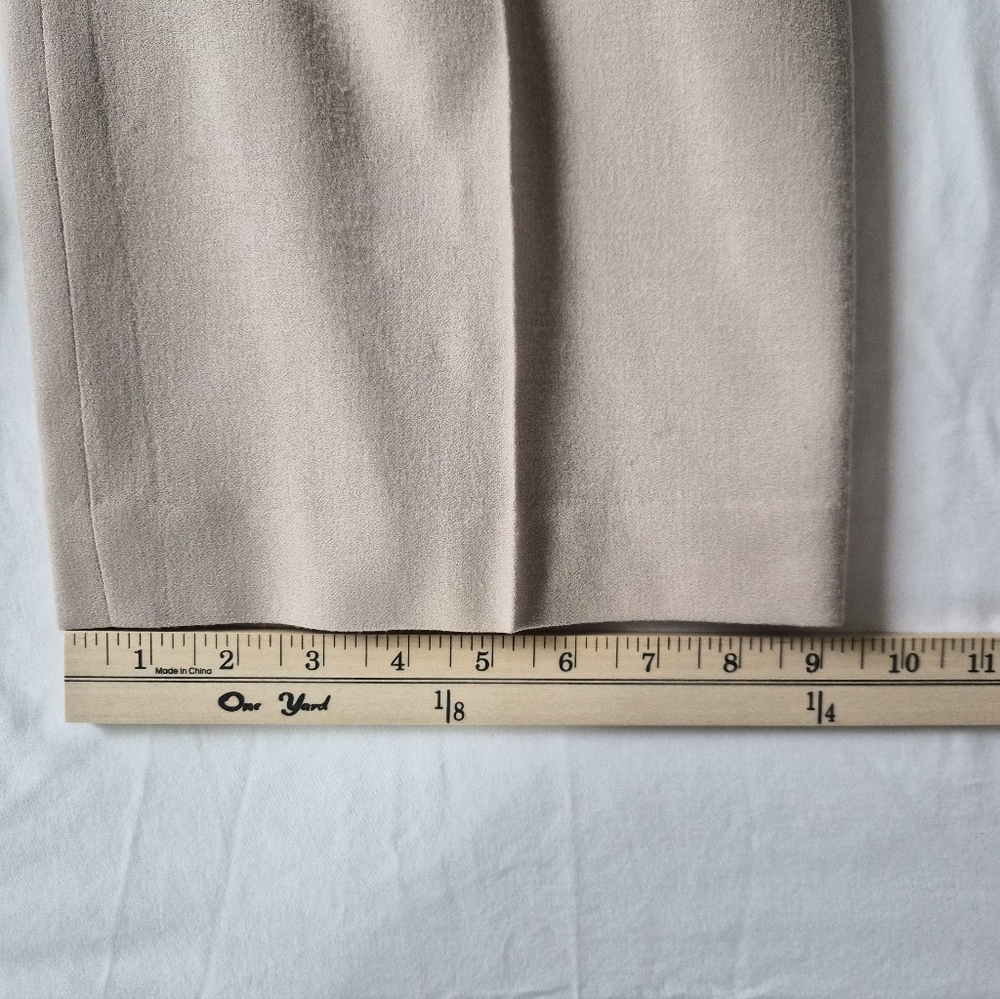 ​Talbots Petites Italian Fabric Wool Blend Pleated Trousers - Beige 14P - Picture 10 of 10